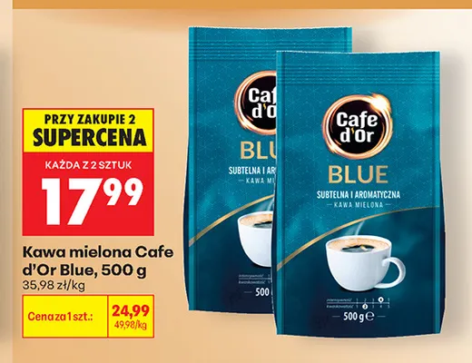 Kawa mielona Cafe d'Or Blue promocja w Biedronka