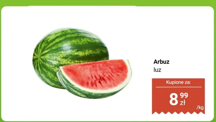 Arbuz luz promocja w Biedronka