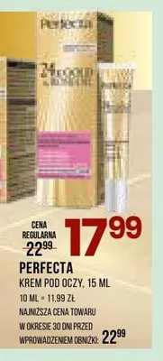 Krem pod oczy Perfecta 24K Gold & Rose Oil promocja w Drogerie Natura