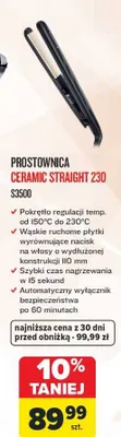 Prostownica Ceramic Straight 230 promocja w Carrefour