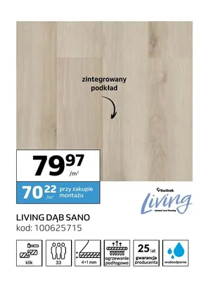 Panele winylowe Living Dąb Sano Barlinek promocja w Komfort