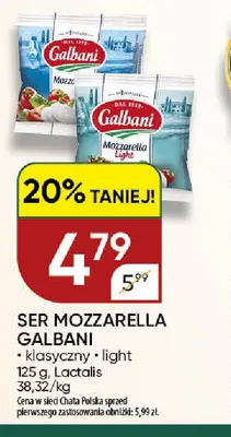 Ser mozzarella klasyczny Galbani promocja w Chata Polska