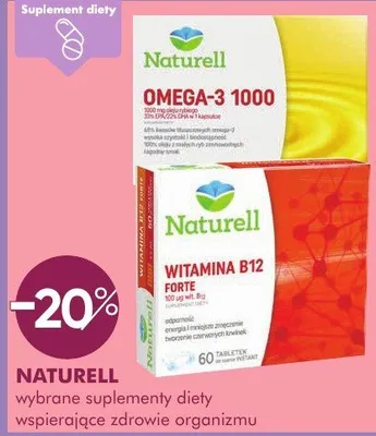 Suplement diety NATURELL wybrane suplementy diety wspierające zdrowie organizmu promocja w Makro