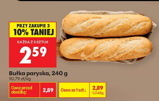 Bułka paryska promocja w Biedronka