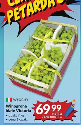 Winogrona białe Victoria promocja w Makro