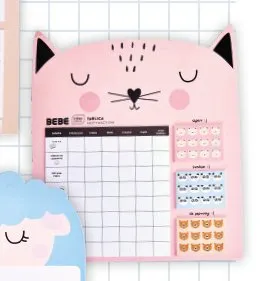 Planner szkolny z karteczkami i naklejkami BEBE promocja w Biedronka