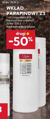 Wkład parafinowy Z3 promocja w Stokrotka