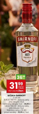 Wódka Smirnoff 37,5% vol. promocja w Twój Market
