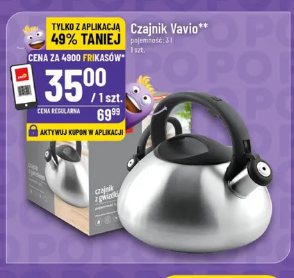 Czajnik Vavio 3l promocja w POLOmarket