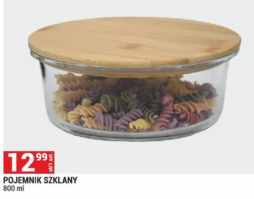 Pojemnik szklany 800 ml promocja w Merkury Market