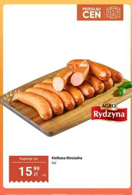 Kiełbasa Biesiadna luz Agro Rydzyna promocja w Dino