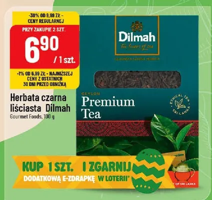 Herbata czarna Premium Tea Gourmet Foods promocja w POLOmarket