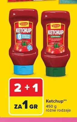 Ketchup Winiary Łagodny promocja w Carrefour