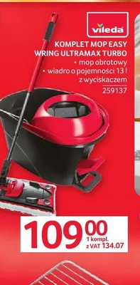 Komplet mop Vileda Easy Wring Ultramax Turbo promocja w Selgros