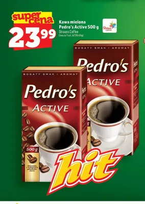 Kawa mielona Pedro's Active promocja w TOPAZ