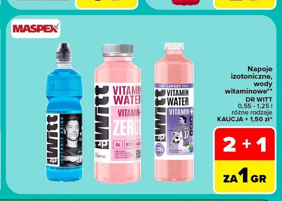 Napój izotoniczny Dr Witt Isotonic Drink promocja w Carrefour Market