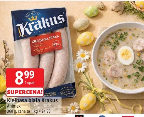 Kiełbasa biała Krakus promocja w Leclerc
