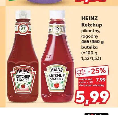 Ketchup pikantny Heinz promocja w Kaufland