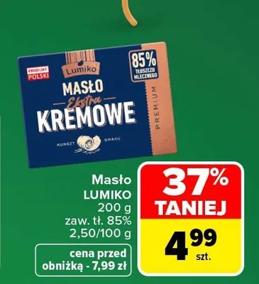 Masło ekstra Lumiko promocja w Carrefour