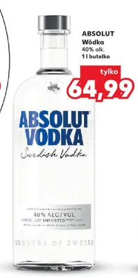 Wódka Absolut 40% alk. promocja w Kaufland