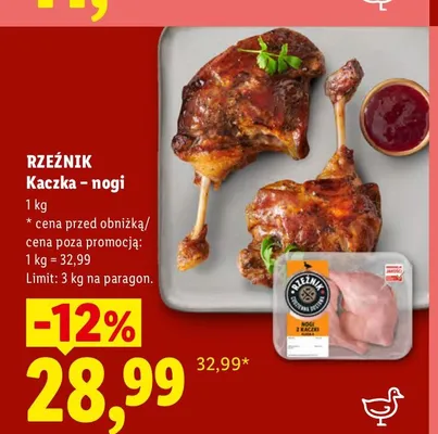 Nogi z kaczki Rzeźnik promocja w Lidl