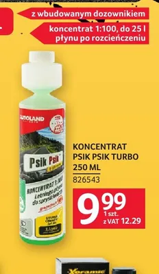 Koncentrat letniego płynu do spryskiwaczy Psik Psik Turbo Autoland promocja w Selgros