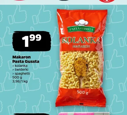 Makaron Pasta Gussta spaghetti promocja w Netto