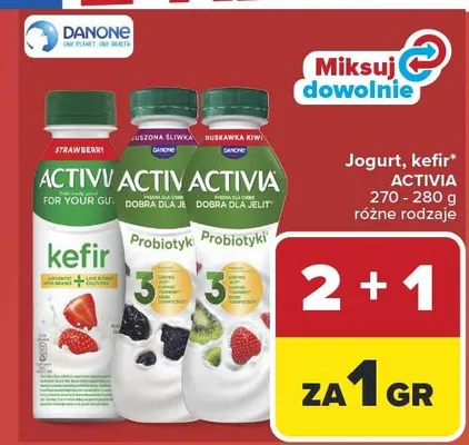 Jogurt, kefir różne rodzaje promocja w Carrefour Market
