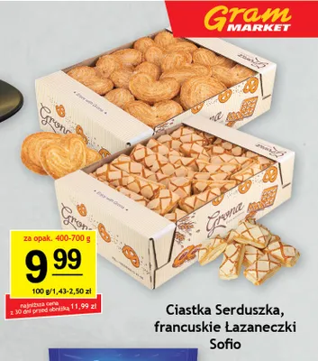 Ciastka Serduszka Grona promocja w Gram Market