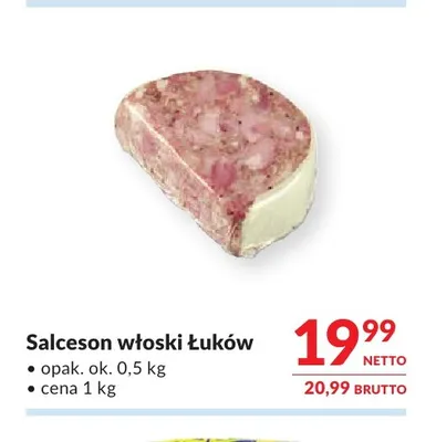 Salceson włoski Łuków promocja w Makro