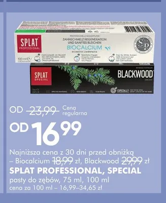 Pasty do zębów Splat Professional, Special promocja w Super-Pharm