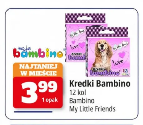 Kredki Bambino 12 kolorów promocja w Leclerc