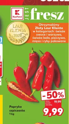 Papryka szpiczasta promocja w Kaufland