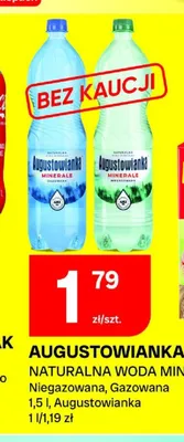 Woda mineralna Augustowianka gazowana promocja w Chorten