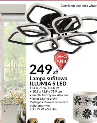 Lampa sufitowa Illumia 5 LED promocja w Salony Agata