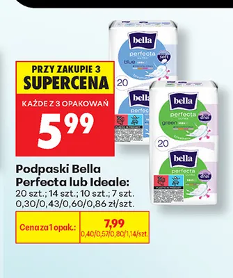 Podpaski Bella Perfecta promocja w Biedronka