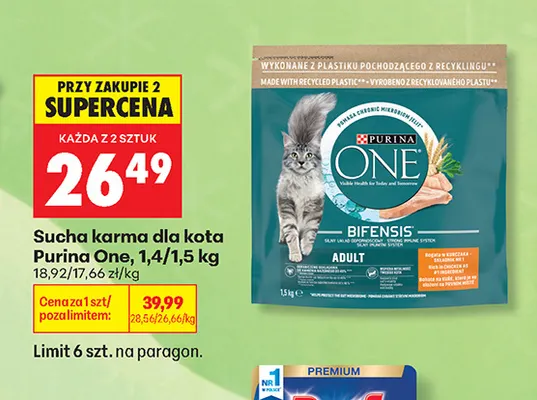 Sucha karma dla kota Purina One promocja w Biedronka