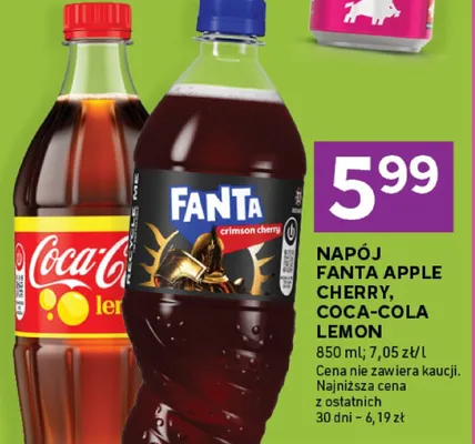 Napój Fanta Apple Cherry promocja w Stokrotka