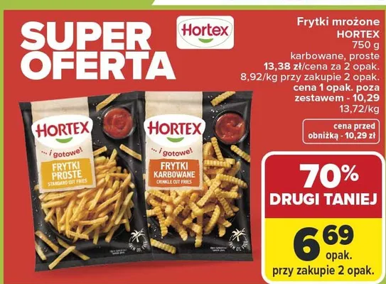 Frytki proste promocja w Carrefour Market
