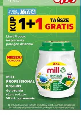 Kapsułki do prania Mill Professional Universal promocja w Kaufland