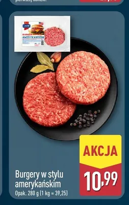 Burgery w stylu amerykańskim promocja w Aldi