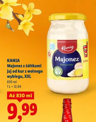 Majonez z żółtkami jaj od kur z wolnego wybiegu, XXL promocja w Lidl