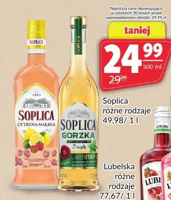 Likier Soplica Cytryna-Malina promocja w Prim Market