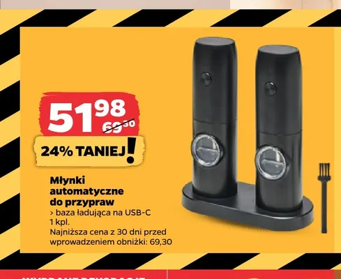 Młynki automatyczne do przypraw promocja w Netto