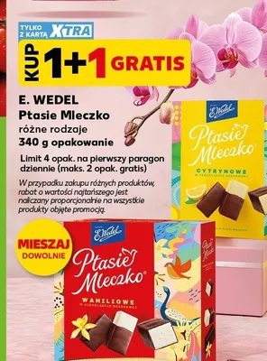 Ptasie Mleczko Waniliowe E. Wedel promocja w Kaufland