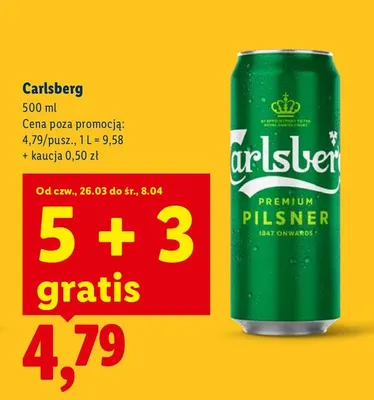 Piwo Carlsberg promocja w Lidl