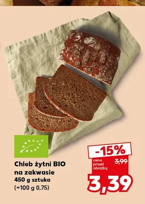 Chleb żytni na zakwasie promocja w Kaufland