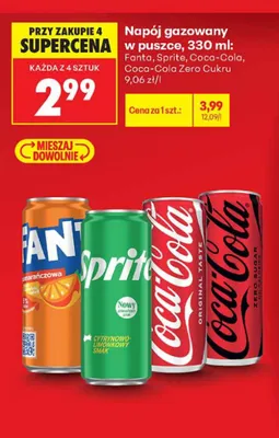 Napój gazowany Sprite puszka promocja w Biedronka