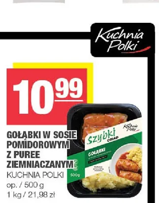 Gołąbki w sosie pomidorowym z puree ziemniaczanym Kuchnia Polki promocja w SPAR