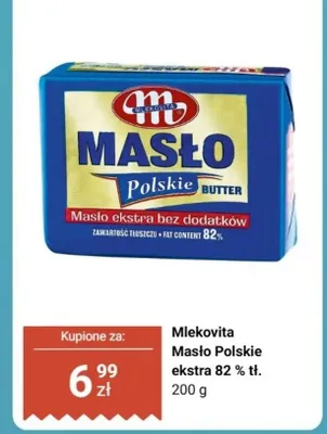Masło Polskie ekstra 82% tł. promocja w Biedronka